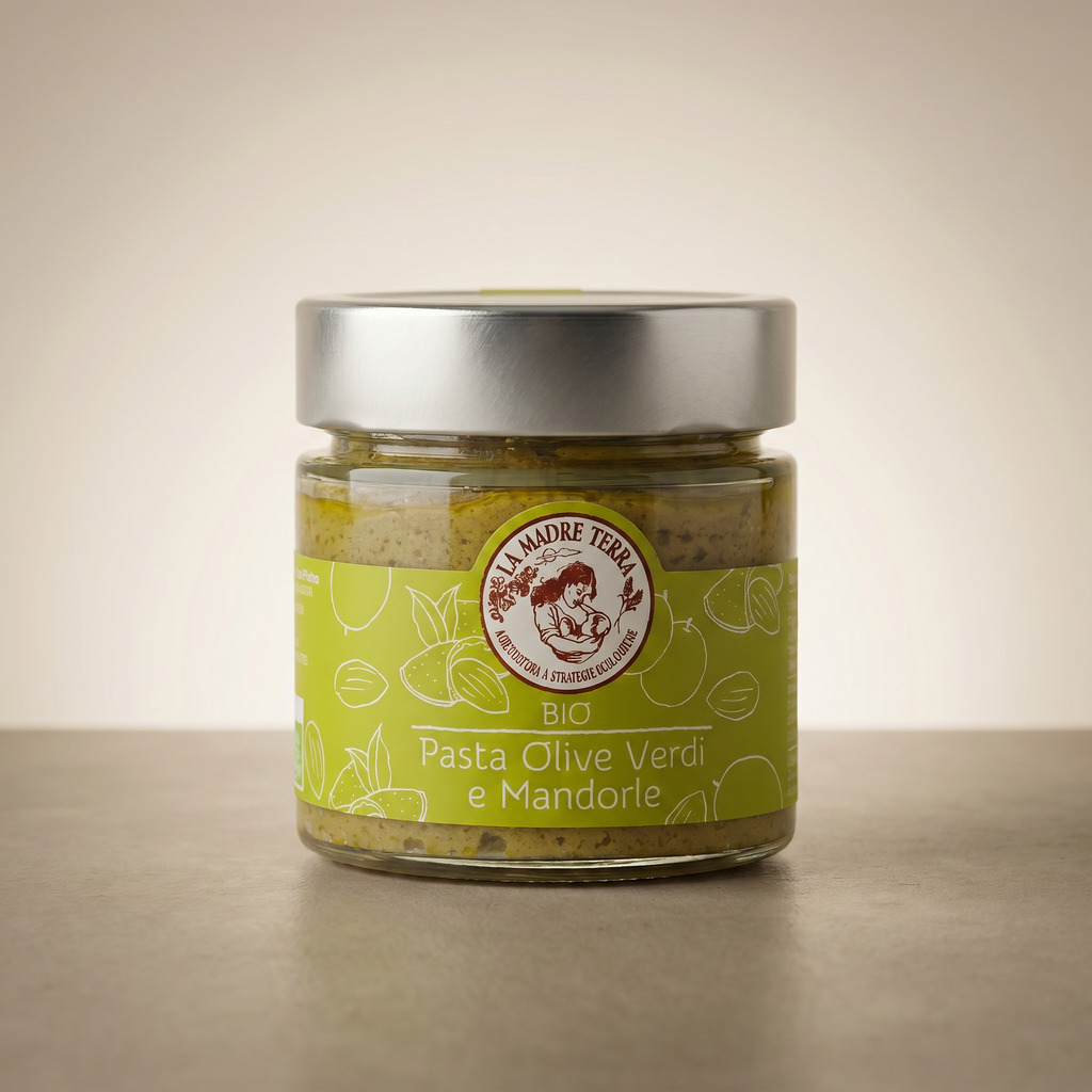 Grüne Olivenpaste mit Mandeln